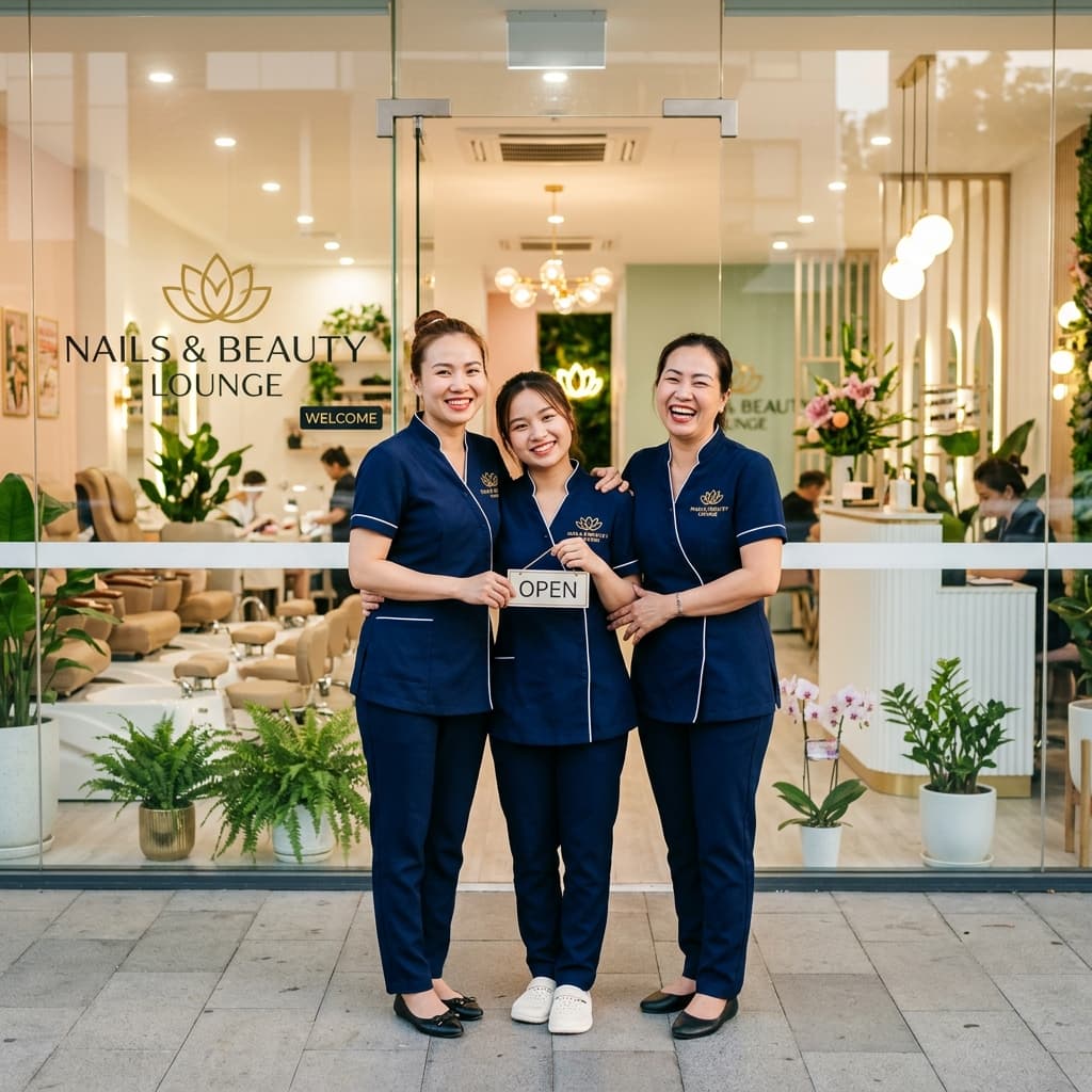 Đội ngũ tiệm nail & beauty